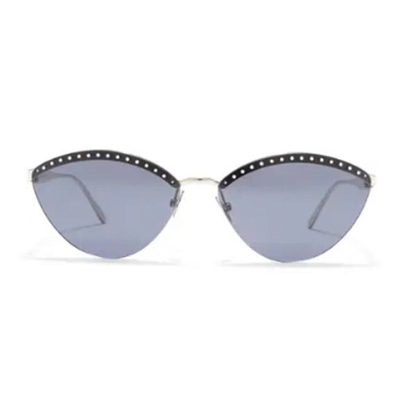 ALAÏA 61mm Cat Eye Sunglasses silver blue - Picture 1 of 12